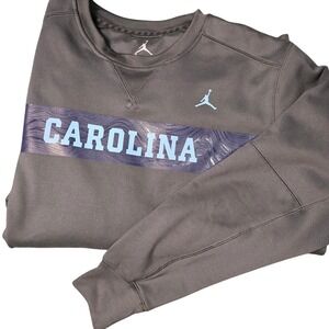 Jordan Carolina Mens XL Crewneck Sweatshirt Pullover Top Athletic Gray‎ College